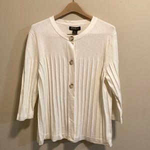 Eddie Bauer Cream Cardigan Sweater